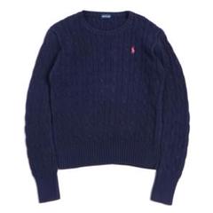 RALPH LAUREN ラルフローレン ケーブルニット セーター ポロ刺繍ロゴ