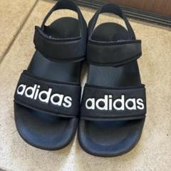 adidas アディダス　サンダル　子供用　20 cm 黒　スポサン