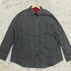 【美品】PAPAS パパス　デニム　グレー　カバーオール　ジャケット 48 美品】PAPAS パパス デニム グレー カバーオール ジャケット 48