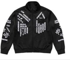 美品Supreme シュプリーム 22AW ブラックジャガードトラックジャケット World Famous Jacquard Track Jacket | Supreme 22fw