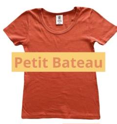 美品 Petit Bateau フランス製 クールネック半袖Tシャツ
