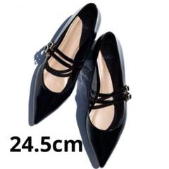 OHGA ダブルストラップパンプス　24cm OHGA ストラップパンプス（OHGA ダブルストラップパンプス 24