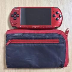 【動作確認済み】PSP3000 レッド/ブラック プレイステーションポータブル