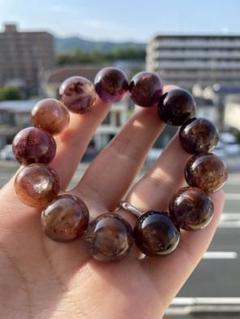 新作モデル 限定SALE太陽蟹座♡最大19ミリ大玉プルプルローズクォーツ アクセサリー