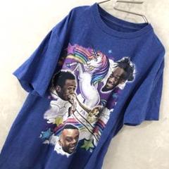 WWE プロレス US古着 Tシャツ ヴィンテージ ブルー L程