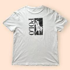 ポロ ラルフローレン ポニープリント Tシャツ クルーネック ホワイト M