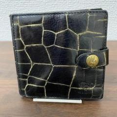 IL BISONTE ウォレット 2つ折り財布 ブラック イルビゾンテ　財布　黒