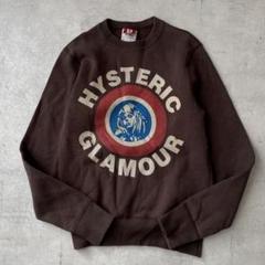 期間限定価格商品 HYSTERIC GLAMOUR ブラウン アーチロゴ ヒスガール スウェット トップス