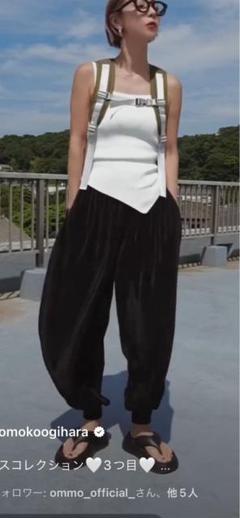 OMMO サルエルパンツ 黒 38 zy-00075z.jpg