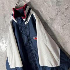 リーボック Reebok old 90s ナイロンジャケット ロゴ刺繍 人気L