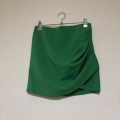 ZARA 未使用 グリーン ミニスカート Mのサムネイル