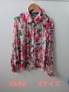 ZARA 長袖シャツ Sサイズ　花柄