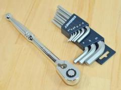 SIGNET 9.5sq ラチェットハンドル 六角レンチ ショート セットのサムネイル