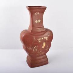 中国　康煕年製　乾漆朱漆金蒔絵山水人物文扁壷　V　3905B 中国 康煕年製 乾漆朱漆金蒔絵山水人物文扁壷 V 3905B - メルカリ