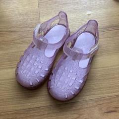 petit main グリッター パープル サンダル 17cm