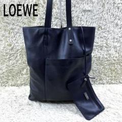 秋コーデ】ロエベ トートバッグ アナグラム ヌバック レザー 黒 1Q21 ...