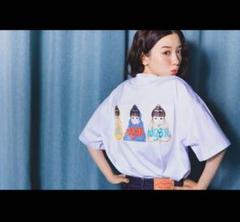 古塔つみ×永野芽郁　T-shirt ホワイト Tシャツ サイズS 古塔つみ×永野芽郁 T-shirt【10月下旬より順次発送】｜永野芽郁