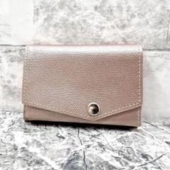 美品✨ アブラサス 小さい財布 三つ折り コンパクトウォレット パルム ピンク