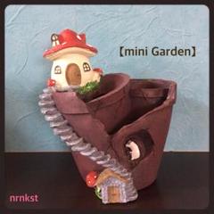 【mini Garden 赤キノコ】多肉 植物 鉢 植木鉢 プランター 置物