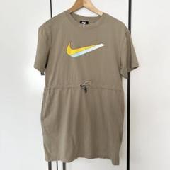 【美品】Nike ドローストリング Tシャツ カーキ