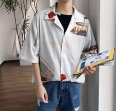 開襟シャツ 半袖 メンズ 白の中古 未使用品 メルカリ
