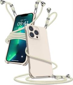 iPhone13 Pro ケース ショルダー シリコン スマホ カバー 紐付き