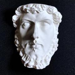 白い彫刻顔レリーフ(ルキウス・ウェルス帝) 大きめの装飾品 m89737805795_1.jpg?1713500102