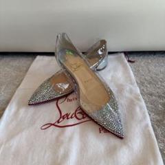 【Christian Louboutin】クリアパンプス スワロフスキー Christian Louboutin】クリアパンプス スワロフスキー - メルカリ