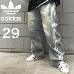 adidas ADILENIUM BANANA FIT デニムパンツ 29 ADIDAS | Adilenium シーズン 3 バナナフィット ウォッシュド