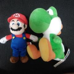 スーパーマリオブラザーズ　マリオとヨッシー　ぬいぐるみ