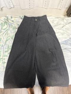 PUSH PUSH ストライプ ワイドパンツ