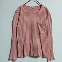 〚anne-monnet〛アンヌモネ 長袖Tシャツ ストライプ チェストポケット