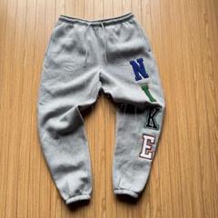クラブ NIKE ロゴ ジョガーパンツ グレー ブルー M灰色グリーン