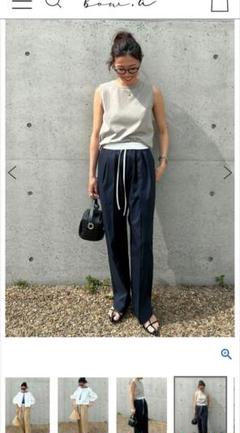 試着のみ】bow.a ボウエー水際ナミナミパンツショートパンツ