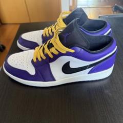 Air Jordan 1 Low コートパープル　Lakers colorのサムネイル