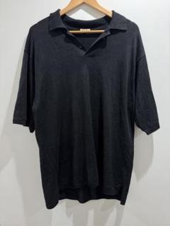 steven alan 黒 ニットポロシャツ Lサイズのサムネイル