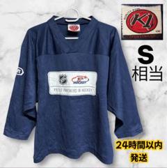 【Sサイズ相当】K1×NHL アイスホッケー ゲームシャツ ネイビー ストリート