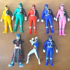 特捜戦隊デカレンジャー ミニソフビ フィギュアセット 約9cm 昔の中古品