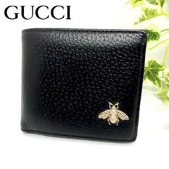 GUCCI グッチ アニマリエ 折り財布 財布 蜂 ブラック レザー ウォレット 2025年最新】グッチ 財布 蜂の人気アイテム - メルカリ