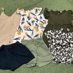 女の子　まとめ　ワンピース　サロッペ　トップス　ショートパンツ　6点セット