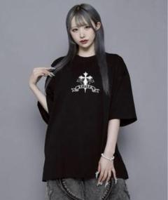数量は多 Tシャツ レフレム REFLEM ロンT サブカル 地雷系 ブラック トップス