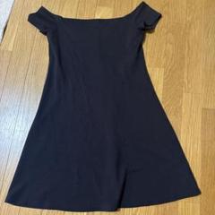 ブラック オフショルダー ミニワンピース　オフショル　H&M