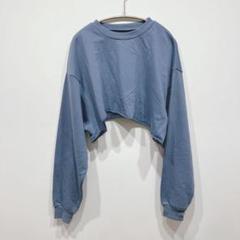 【極美品】GRL フリーサイズ　ハイウェストセーター　ブルー系