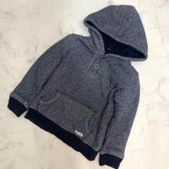 GAP キッズ(ユニセックス) パーカー 裏起毛 100~110 ネイビー