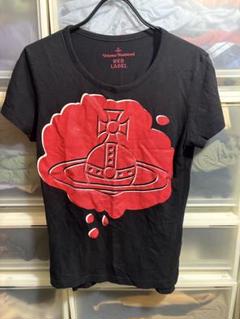 ヴィヴィアンウエストウッドレッドレーベル オーブプリント 半袖Tシャツ 美品 Vivienne Westwood ヴィヴィアンウエストウッド レッド