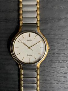【稼働品】SEIKO DOLCE セイコードルチェ　メンズクオーツ腕時計 稼働 良品 SEIKO DOLCE 超硬質合金 超硬型 NSAG ケース ドルチェ