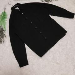 Paul Smith 長袖シャツ　無地　コットン100%　黒　裏紺(M)