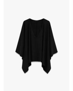 未使用✨ZARA ショートニットコート アシンメトリースカーフ S M ケープ ZARA ザラ ニットケープコート S - メルカリ
