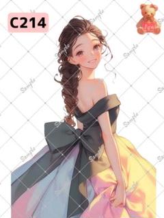 オリジナル人物ステッカー C214