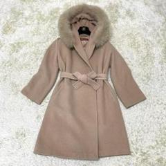 【美品】マックスマーラ　アルパカ　コート　42フード　フォックスファー　グレー Max Mara Kadiak コート | グレー | FARFETCH JP